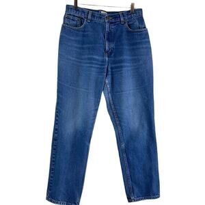 LL Bean Women’s Mom Jeans Original Fit Relaxed Cotton High Rise Plus Size 14